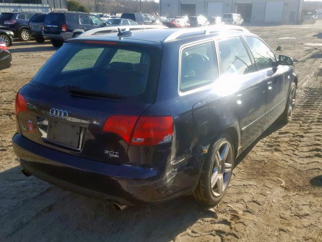 WAUKF78E86A183843 - 2006 AUDI A4 2.0T AV BLUE photo 4