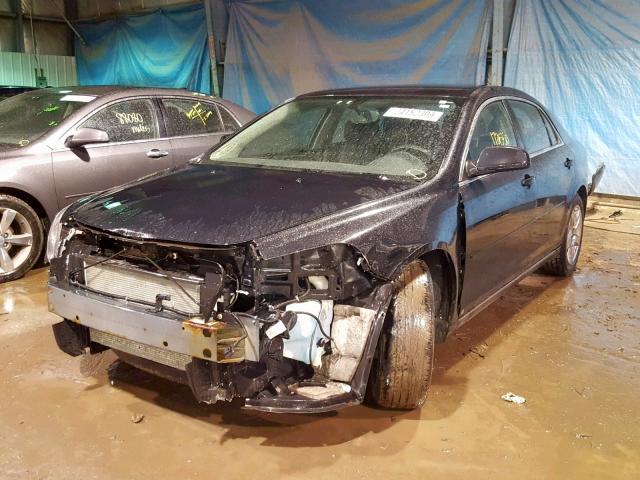 1G1ZC5EB7A4113890 - 2010 CHEVROLET MALIBU 1LT BLACK photo 2