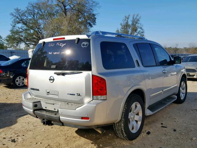 5N1BA0ND6BN603229 - 2011 NISSAN ARMADA SV SILVER photo 4