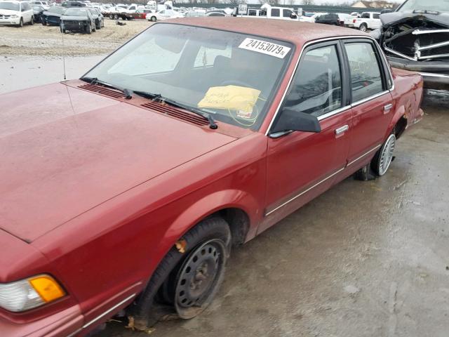 3G4AG55N9PS617199 - 1993 BUICK CENTURY SP RED photo 9