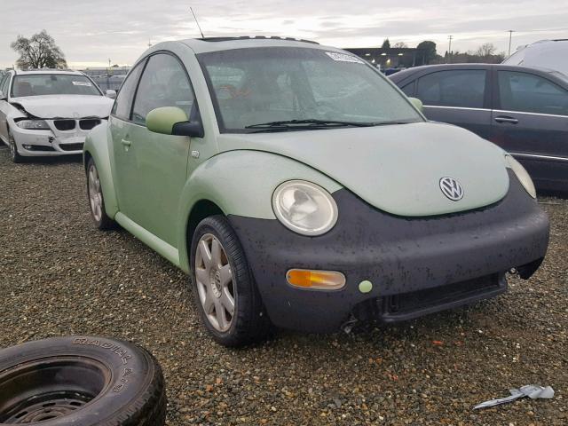 3VWDD21C01M452083 - 2001 VOLKSWAGEN NEW BEETLE GREEN photo 1