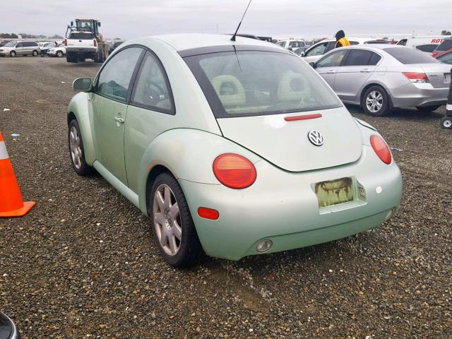 3VWDD21C01M452083 - 2001 VOLKSWAGEN NEW BEETLE GREEN photo 3