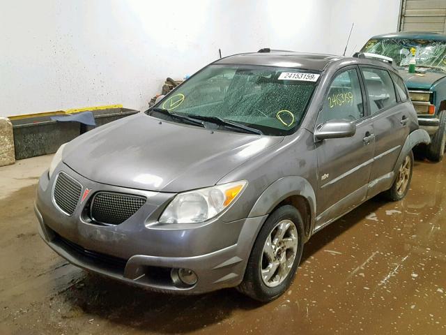 5Y2SL63845Z443596 - 2005 PONTIAC VIBE GRAY photo 2