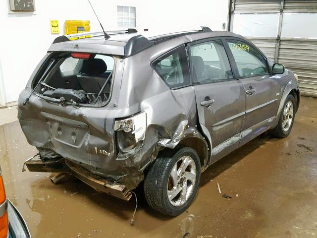 5Y2SL63845Z443596 - 2005 PONTIAC VIBE GRAY photo 4