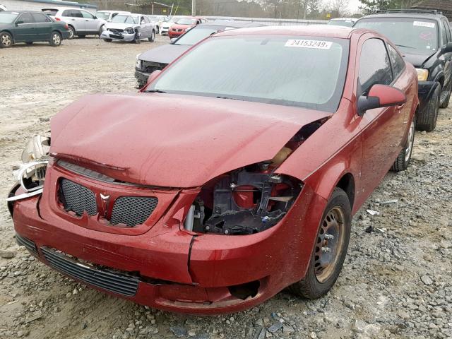 1G2AL15F077252688 - 2007 PONTIAC G5 RED photo 2