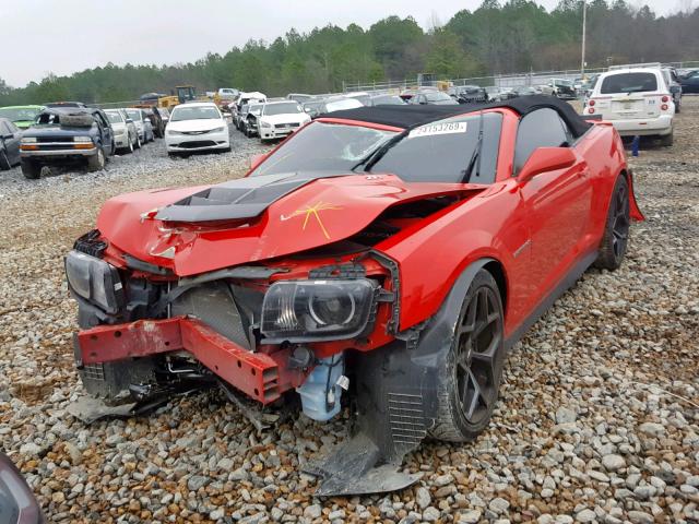 2G1FL3DP8E9801291 - 2014 CHEVROLET CAMARO ZL1 RED photo 2