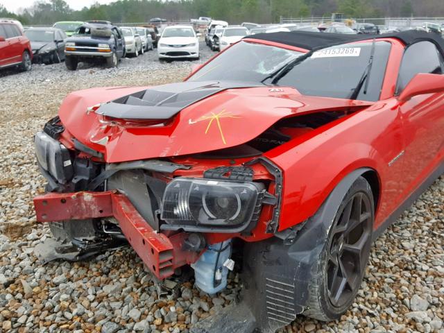 2G1FL3DP8E9801291 - 2014 CHEVROLET CAMARO ZL1 红色 照片 9