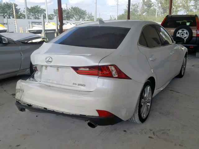 JTHBF1D29F5081504 - 2015 LEXUS IS 250 WHITE photo 4