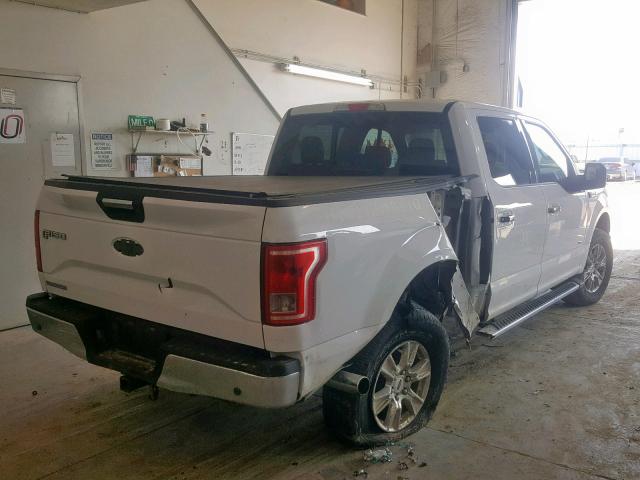 1FTEW1EG8GKE13802 - 2016 FORD F150 SUPER WHITE photo 4