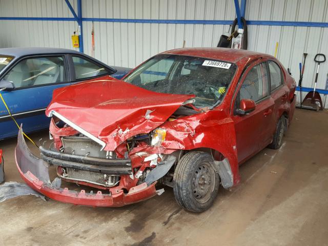 KL1TD56E09B393802 - 2009 CHEVROLET AVEO LS RED photo 2