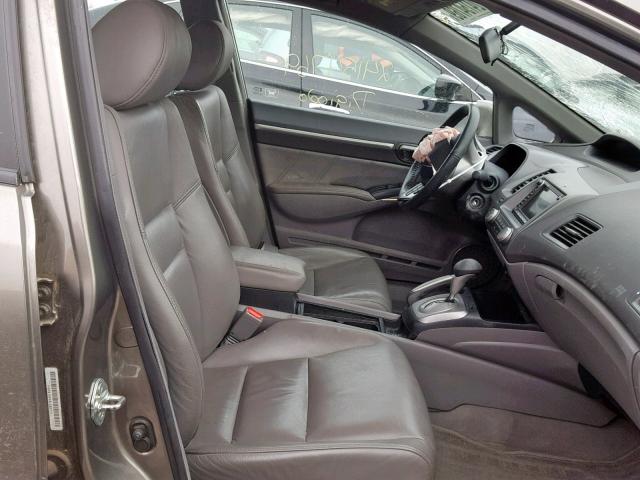 1HGFA16938L060711 - 2008 HONDA CIVIC EXL 灰色 照片 5