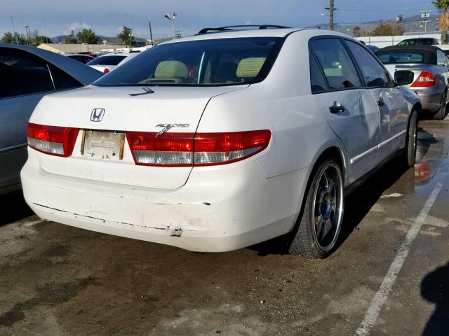 1HGCM56103A109881 - 2003 HONDA ACCORD DX WHITE photo 4