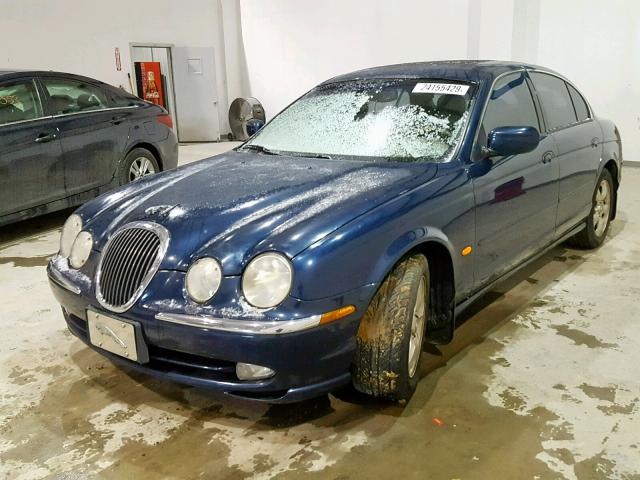 SAJDA01CXYFL22369 - 2000 JAGUAR S-TYPE BLUE photo 2