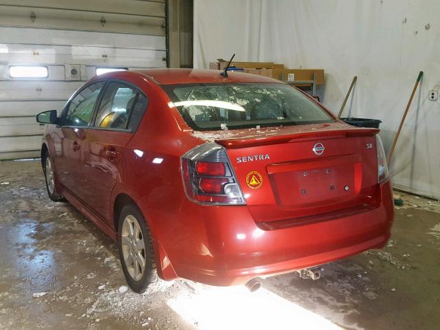 3N1AB6AP5BL695274 - 2011 NISSAN SENTRA 2.0 RED photo 3