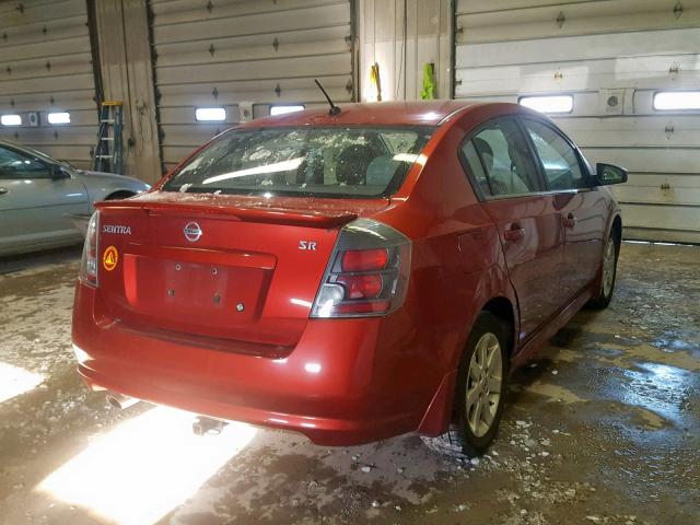 3N1AB6AP5BL695274 - 2011 NISSAN SENTRA 2.0 RED photo 4