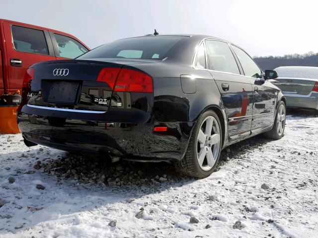 WAUEF78E68A058789 - 2008 AUDI A4 S-LINE BLACK photo 4