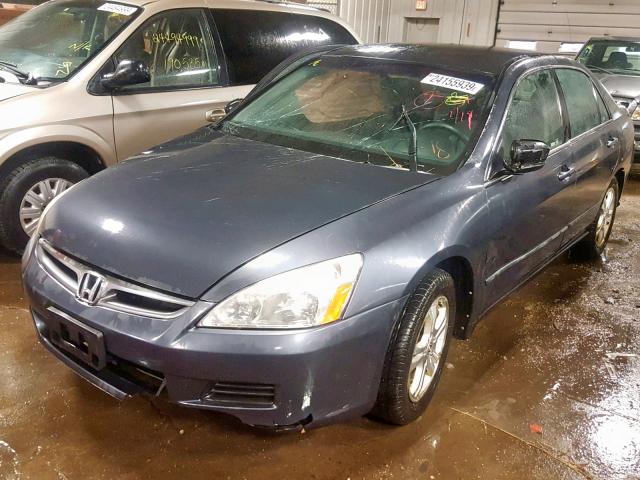 1HGCM56346A017260 - 2006 HONDA ACCORD SE BLUE photo 2