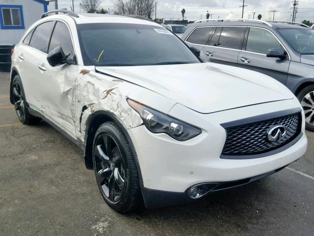 JN8CS1MU3HM141986 - 2017 INFINITI QX70 WHITE photo 1