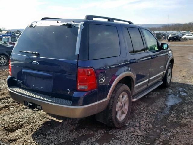 1FMZU74W34UB02521 - 2004 FORD EXPLORER E BLUE photo 4