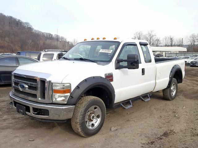 1FTWX31R18EB82939 - 2008 FORD F350 SRW S WHITE photo 2