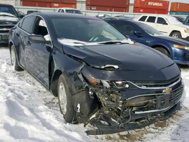 1G1ZB5ST4JF222182 - 2018 CHEVROLET MALIBU LS BLACK photo 1