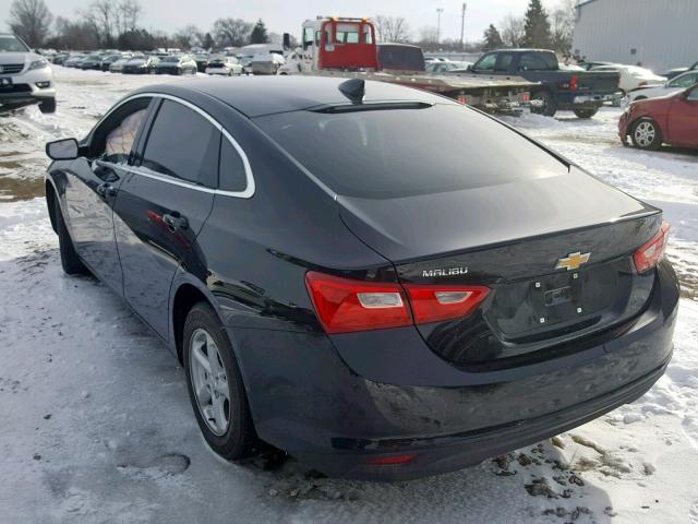 1G1ZB5ST4JF222182 - 2018 CHEVROLET MALIBU LS BLACK photo 3