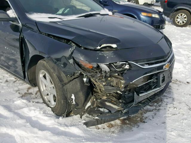 1G1ZB5ST4JF222182 - 2018 CHEVROLET MALIBU LS BLACK photo 9