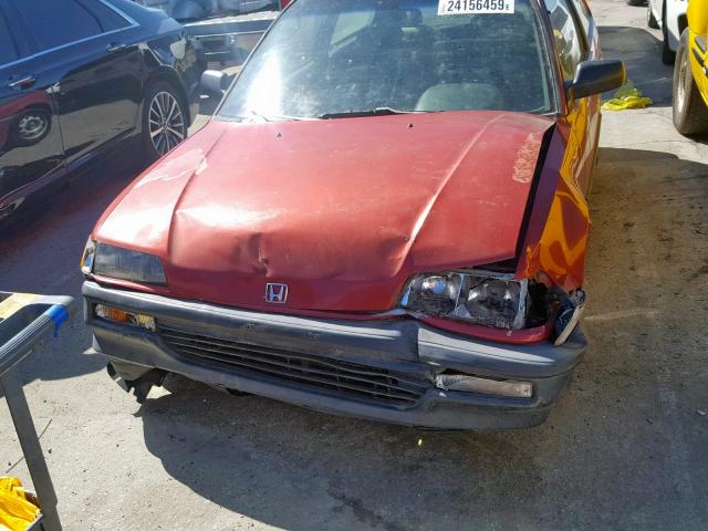 2HGED6356LH573331 - 1990 HONDA CIVIC DX RED photo 7