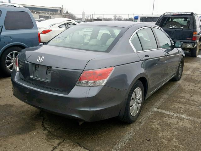 1HGCP2F36AA133008 - 2010 HONDA ACCORD LX GRAY photo 4