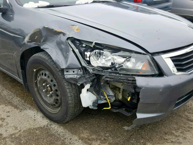 1HGCP2F36AA133008 - 2010 HONDA ACCORD LX GRAY photo 9