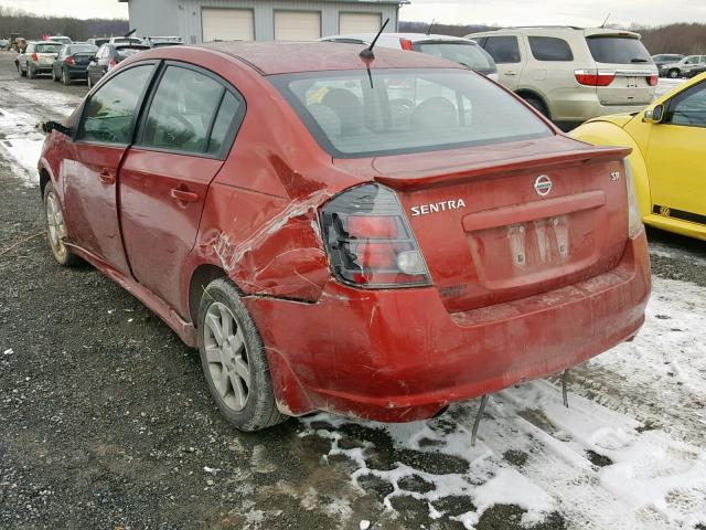 3N1AB6AP0BL619641 - 2011 NISSAN SENTRA 2.0 RED photo 3