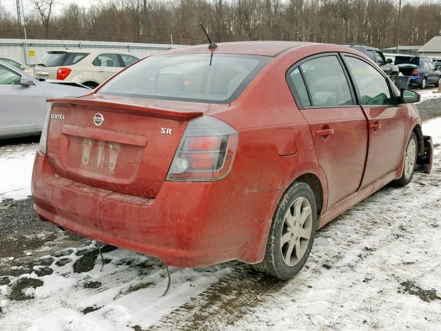 3N1AB6AP0BL619641 - 2011 NISSAN SENTRA 2.0 RED photo 4