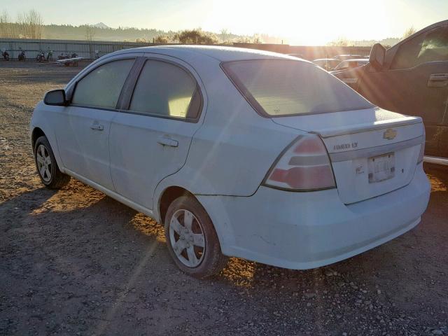 KL1TD5DE9BB245561 - 2011 CHEVROLET AVEO LS WHITE photo 3