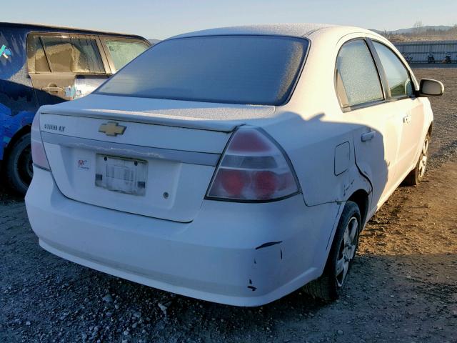 KL1TD5DE9BB245561 - 2011 CHEVROLET AVEO LS WHITE photo 4