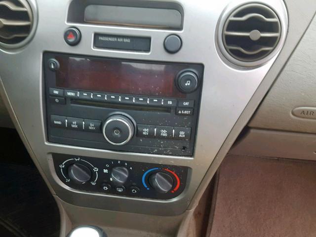 1G8AL55F87Z163307 - 2007 SATURN ION LEVEL GOLD photo 9