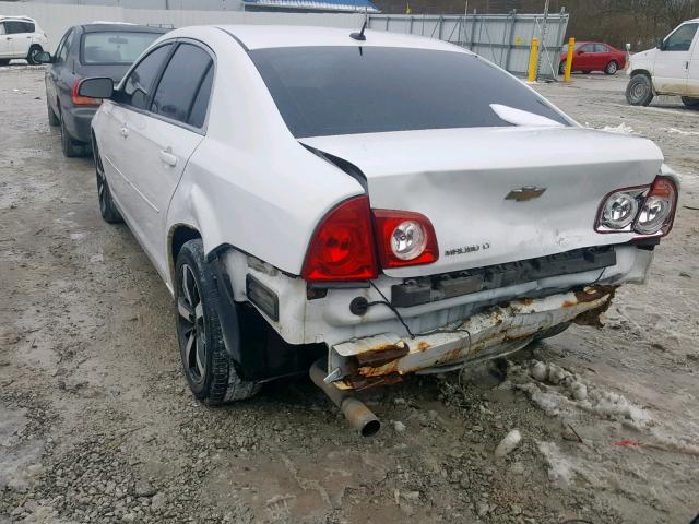 1G1ZC5EBXA4152117 - 2010 CHEVROLET MALIBU 1LT WHITE photo 3