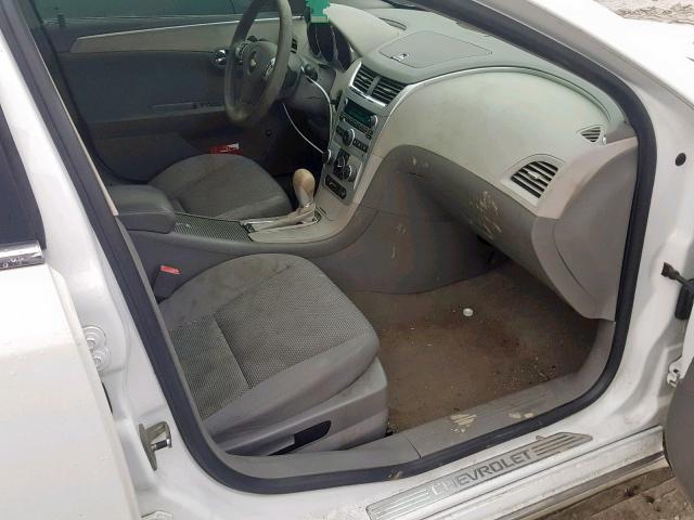 1G1ZC5EBXA4152117 - 2010 CHEVROLET MALIBU 1LT WHITE photo 5