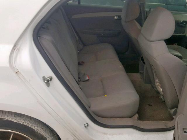 1G1ZC5EBXA4152117 - 2010 CHEVROLET MALIBU 1LT WHITE photo 6