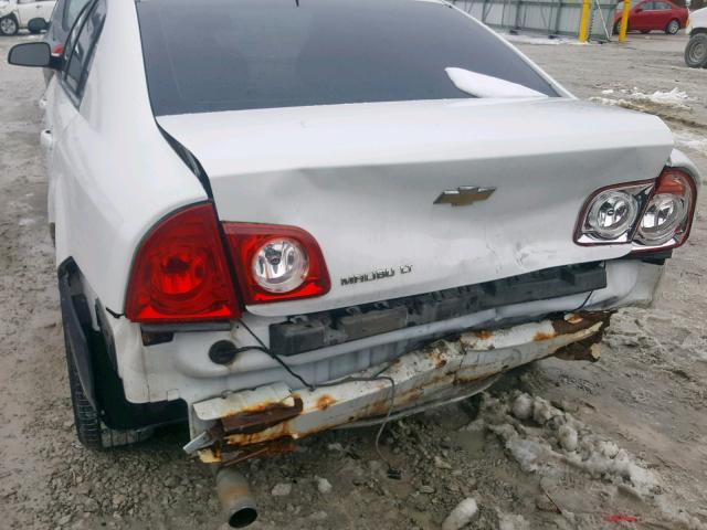 1G1ZC5EBXA4152117 - 2010 CHEVROLET MALIBU 1LT WHITE photo 9
