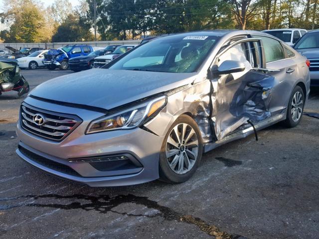 5NPE34AFXGH273502 - 2016 HYUNDAI SONATA SPO SILVER photo 2