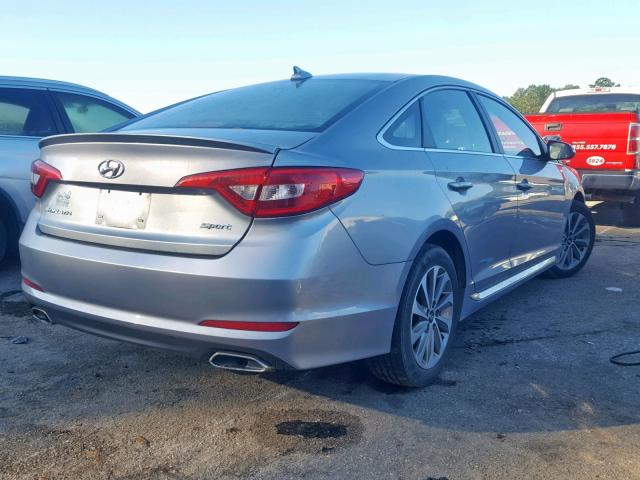 5NPE34AFXGH273502 - 2016 HYUNDAI SONATA SPO SILVER photo 4