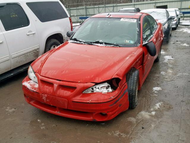 1G2NW52E64C247476 - 2004 PONTIAC GRAND AM G RED photo 2