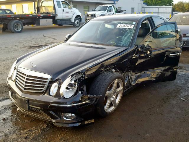 WDBUF56X89B378102 - 2009 MERCEDES-BENZ E 350 BLACK photo 2