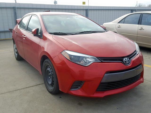 5YFBURHE9FP300765 - 2015 TOYOTA COROLLA L RED photo 1