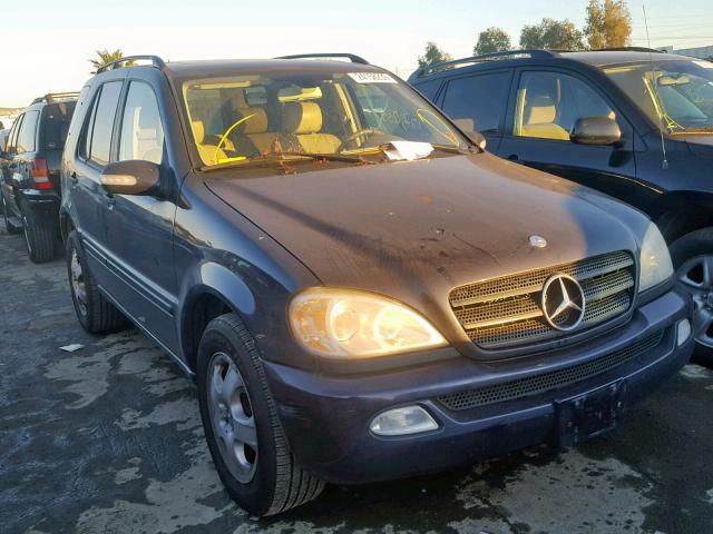 4JGAB54E02A338735 - 2002 MERCEDES-BENZ ML 320 BLUE photo 1