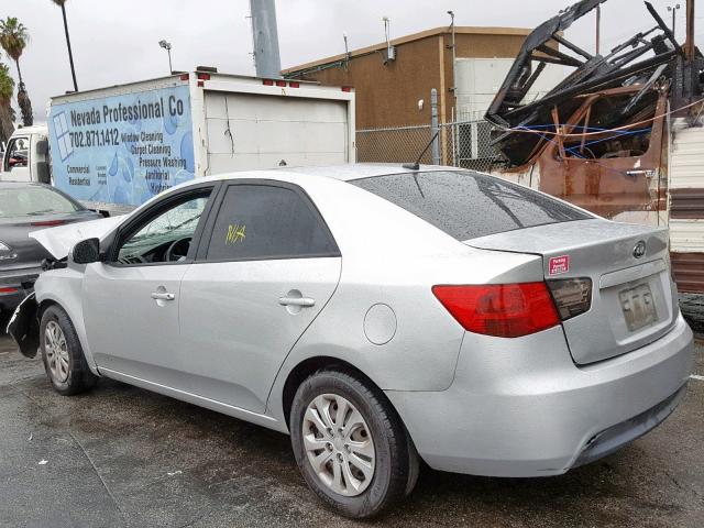 KNAFU4A21C5562922 - 2012 KIA FORTE EX SILVER photo 3