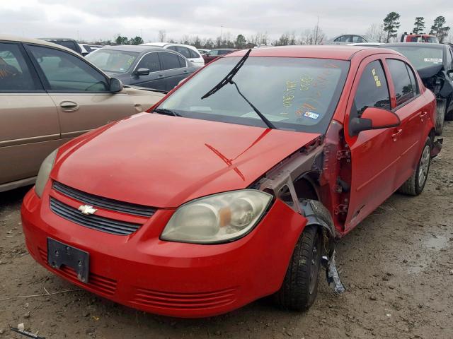 1G1AD5F54A7181467 - 2010 CHEVROLET COBALT 1LT RED photo 2