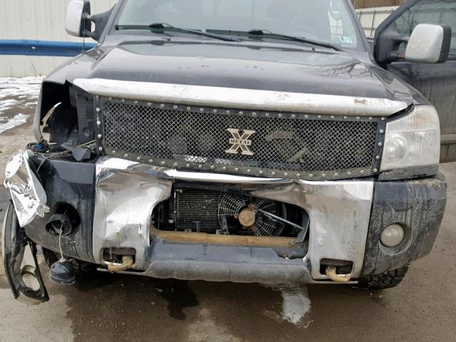 1N6BA06B37N230270 - 2007 NISSAN TITAN XE BLACK photo 7