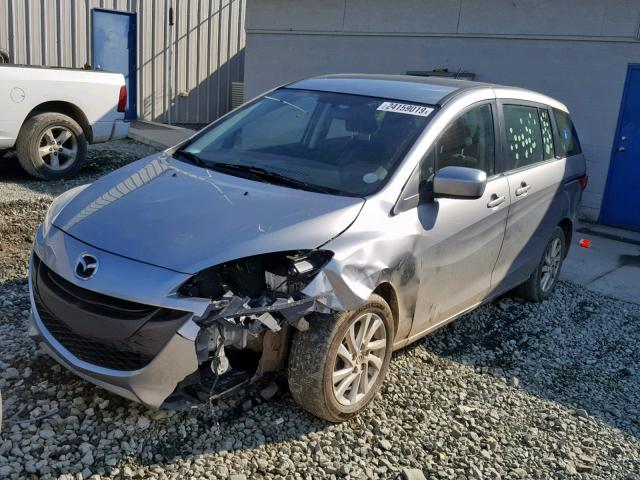 JM1CW2BL4C0144203 - 2012 MAZDA 5 GRAY photo 2