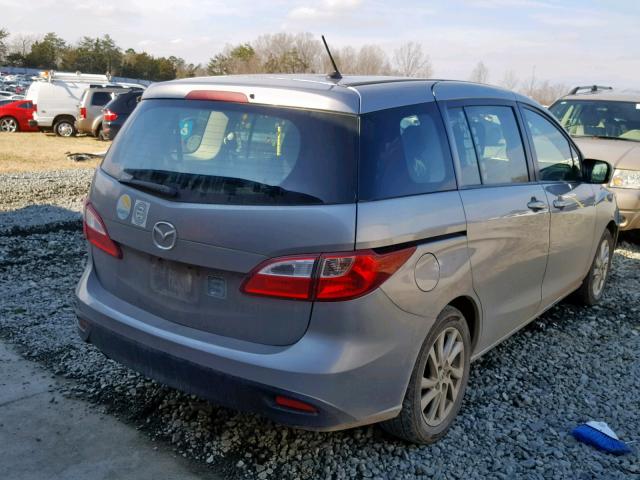 JM1CW2BL4C0144203 - 2012 MAZDA 5 GRAY photo 4